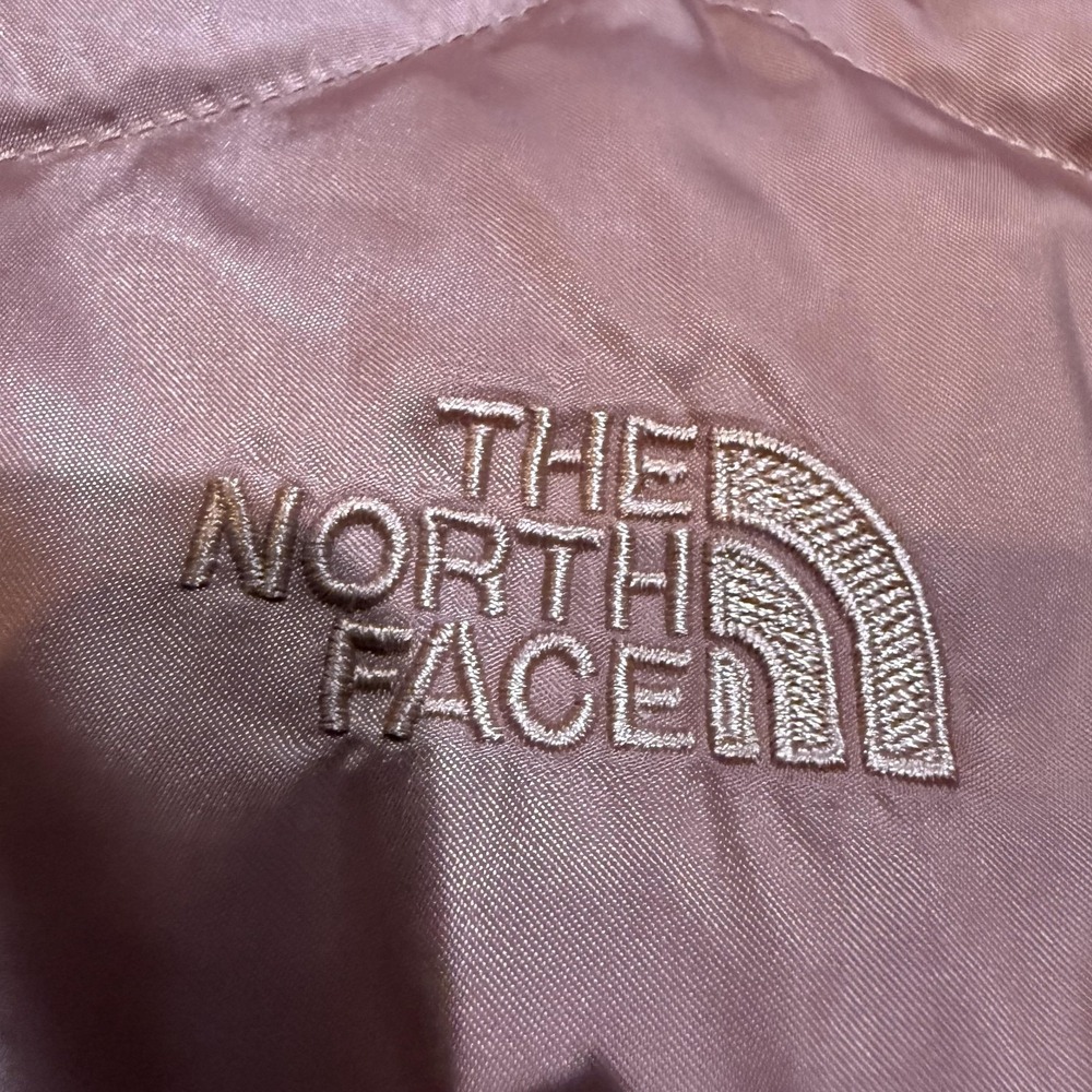The North Face Jacket Womens Medium Pink Down Puffer Hooded Quilted Winter - Picture 3 of 11